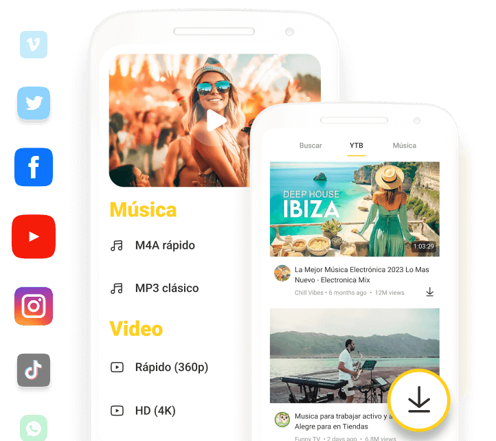 Snaptube descargar para Android: música y videos ilimitados